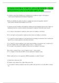 2025 CSLB Contractor&rsquo;s Law & Business Exam Prep&colon; Verified Questions & Answers