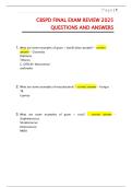 CBSPD Final Exam Review 2025 Questions and Answers &vert; Verified Correct