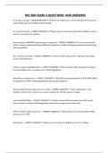 BIO 400 EXAM 4 QUESTIONS AND ANSWERS