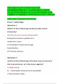 NUR 2063 EXAM 1 ESSENTIALS OF PATHOPHYSIOLOGY &vert;&vert; RASMUSSEN LATEST EXAM WITH 150 REAL EXAM QUESTIONS AND CORRECT VERIFIED ANSWERS &vert;&vert;LATEST UPDATE