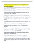 ASREB LATEST 2026 CORE EXAM SET QUESTIONS AND ANSWERS RATED A&plus;