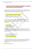 Test bank 2022&sol;2023 latest HESI Mental Health RN Final Exam latest update 100&percnt; Questions and Answers correctly Answered and Highlighted&period;