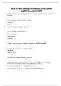 FRONTIER AIRLINES EMERGENCY PROCEDURES EXAM QUESTIONS AND ANSWERS