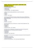 ASREB UPDATED EXAM SCRIPT QUESTIONS AND ANSWERS RATED A&plus;