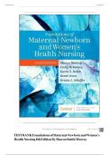 Test Bank For Foundations of Maternal-newborn and women&rsquo;s health nursing 8th edition by murray&comma; Consists of 28 Complete Chapters&comma; ISBN&colon; 978-0323827386