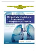 Latest TEST BANK FOR Clinical Manifestations and Assessment of Respiratory Disease&comma; 8th Edition BY DES JARDINS All CHAPTERS