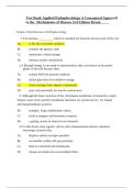 Test Bank Applied Pathophysiology A Conceptual Approach to the Mechanisms of Disease 3rd Edition By Braun 