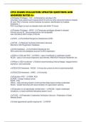 CPCS EXAMS EVALUATION UPDATED QUESTIONS AND ANSWERS RATED A&plus;