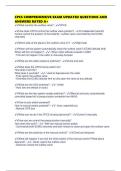 CPCS COMPREHENSIVE EXAM UPDATED QUESTIONS AND ANSWERS RATED A&plus;