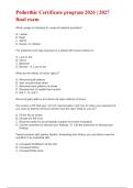 Pedorthic Certificate program 2026 &vert; 2027 final exam Questions with 100&percnt; Verified Answers Complete Solutions UPDATED&excl;&excl;&excl;