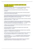 CFC CORE 2026 END OF COURSE QUESTIONS AND ANSWERS RATED A&plus;