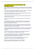 CFC COMPREHENSIVE EXAM QUESTIONS AND ANSWERS RATED A&plus;
