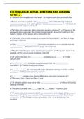 CFC FINAL EXAM ACTUAL QUESTIONS AND ANSWERS RATED A&plus;