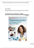 Test Bank  - Pharmacotherapeutics For Advanced Practice Nurse Prescribers 6th Edition&comma; &lpar;2024&rpar; By Teri Moser Woo&vert; All Chapters &period;