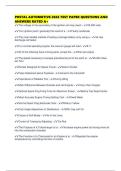 POSTAL AUTOMOTIVE 2026 TEST PAPER QUESTIONS AND ANSWERS RATED A&plus;