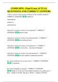 COMD 5070 - Final Exam ACTUAL  QUESTIONS AND CORRECT ANSWERS 