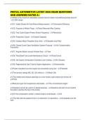 POSTAL AUTOMOTIVE LATEST 2026 EXAM QUESTIONS AND ANSWERS RATED A&plus;
