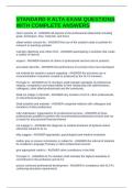 STANDARD 8 ALTA EXAM QUESTIONS WITH COMPLETE ANSWERS