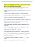 POSTAL AUTOMOTIVE TECHNICIAN ACTUAL FINAL PAPER QUESTIONS AND ANSWERS RATED A&plus;