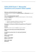 Patho 6030 Exam 1&colon; Marquette Questions and answers latest update