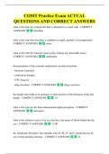 COMT Practice Exam ACTUAL  QUESTIONS AND CORRECT ANSWERS 