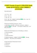 COMT Practice Exam &num;1 UPDATED Study  Guide QUESTIONS AND CORRECT  ANSWERS 