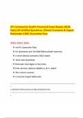 ATI Community Health Proctored Exam Retake &lpar;NGN Style&rpar; 60 Verified Questions&comma; Clinical Scenarios & Expert Rationales 100&percnt; Guarantee Pass  