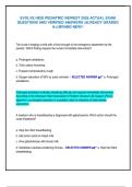 EVOLVE HESI PEDIATRIC NEWEST 2026 ACTUAL EXAM  QUESTIONS AND VERIFIED ANSWERS &vert;ALREADY GRADED  A&plus;&vert;&vert;BRAND NEW&excl;&excl; 