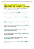 CPIS exam UPDATED Study Guide  QUESTIONS AND CORRECT ANSWERS 
