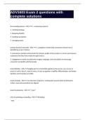ADV3403 Exam 2 questions with complete solutions