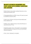 MILADY'S ESTHETICS EXAMPREP 2026 STUDY GUIDE WITH CORRECT QUESTIONS AND ANSWERS