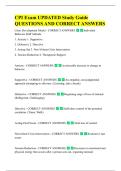CPI Exam UPDATED Study Guide  QUESTIONS AND CORRECT ANSWERS 