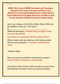 SERE 100&period;2 Level A SERE Education and Training in  Support of the Code of Conduct &lpar;FOUO&rpar; &lpar;4 hrs&rpar;  Military Pre Test Exam&vert;&vert;Verified Exam&excl;&excl; &vert;&vert; Most Recent  Exam 2026 Actual Complete Real Exam Questions And  Correct Answers &lpar;Verified Answers&rpar; Already Grade