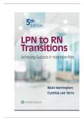 TEST BANK FOR LPN to RN Transitions&colon; Achieving Success in your New Role 5th Edition by Nicki Harrington &comma; Cynthia Lee Terry COMPLETE GUIDE WITH RATIONALES 100&percnt; VERIFIED A&plus; GRADE ASSURED&excl;&excl;&excl;&excl;&excl;&excl;NEW LATEST UPDATE&excl;&excl;&excl;&excl;&excl;