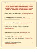 Science Praxis 5905 Exam&comma; Most Recent Exam 2026  Actual Complete Real Exam Questions And Correct  Answers&vert; Verified Exam&excl;&excl; &lpar;Verified Answers&rpar; Already  Graded A&plus; &vert; Guaranteed Success&excl;&excl; Newest Exam&excl;&excl;