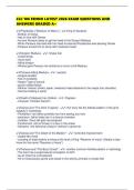 CLC 106 FENNO LATEST 2026 EXAM QUESTIONS AND ANSWERS GRADED A&plus;