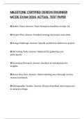 MILESTONE CERTIFIED DESIGN ENGINEER MCDE EXAM 2026 ACTUAL TEST PAPER