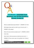 FLS 2025&sol;2026 &ndash; Module 1 &vert; 124 Verified Exam Questions with Answers &vert; Surgical Energy&comma; Anesthesia&comma; Trocar Placement &vert; Clinical Skills & OSCE