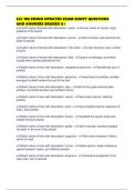 CLC 106 FENNO UPDATED EXAM SCRIPT QUESTIONS AND ANSWERS GRADED A&plus;