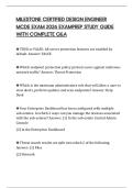 MILESTONE CERTIFIED DESIGN ENGINEER MCDE EXAM 2026 EXAMPREP STUDY GUIDE WITH COMPLETE Q&A