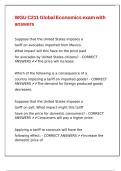 WGU C211 Global Economics exam with answers