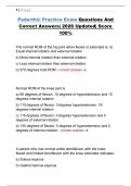 Pedorthic Certificate Program Exam Questions And Correct Answers&vert; 2026 Updated&vert; Score 100&percnt;