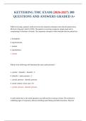 KETTERING TMC EXAM &lpar;2026-2027&rpar; 300 QUESTIONS AND ANSWERS GRADED A&plus;