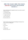 NBRC TMC EXAM-Y&sol; NBRC TMC EXAM-O &lpar;2026-2027&rpar; QUESTIONS AND ANSWERS GRADED A&plus;