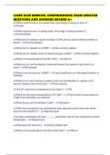 LASER HAIR REMOVAL COMPREHENSIVE EXAM UPDATED QUESTIONS AND ANSWERS GRADED A&plus;