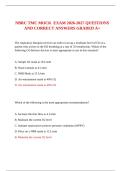NBRC TMC MOCK  EXAM 2026-2027 QUESTIONS AND CORRECT ANSWERS GRADED A&plus;