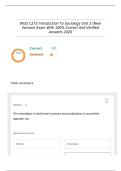 WGU C273 Introduction To Sociology Unit 2 &lpar;New Version&rpar; Exam With 100&percnt; Correct And Verified Answers 2026