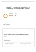 WGU C273 Introduction To Sociology PA Exam With 100&percnt; Correct And Verified answers