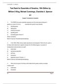 COMPLETE TEST BANK &ndash; Essentials of Genetics 10E All Chapters &vert; Verified Answers &vert; Exam-Prep Ready &vert; Latest Edition &vert; Graded A&plus;