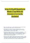 URAC QUESTIONS AND  ALL ANSWERS ANSWERS 